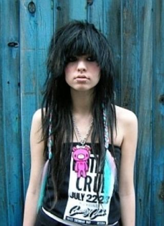 scene hairstyles for girls with long hair. emo hairstyles for girls with