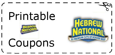 Printable coupons for hebrew national hotdogs