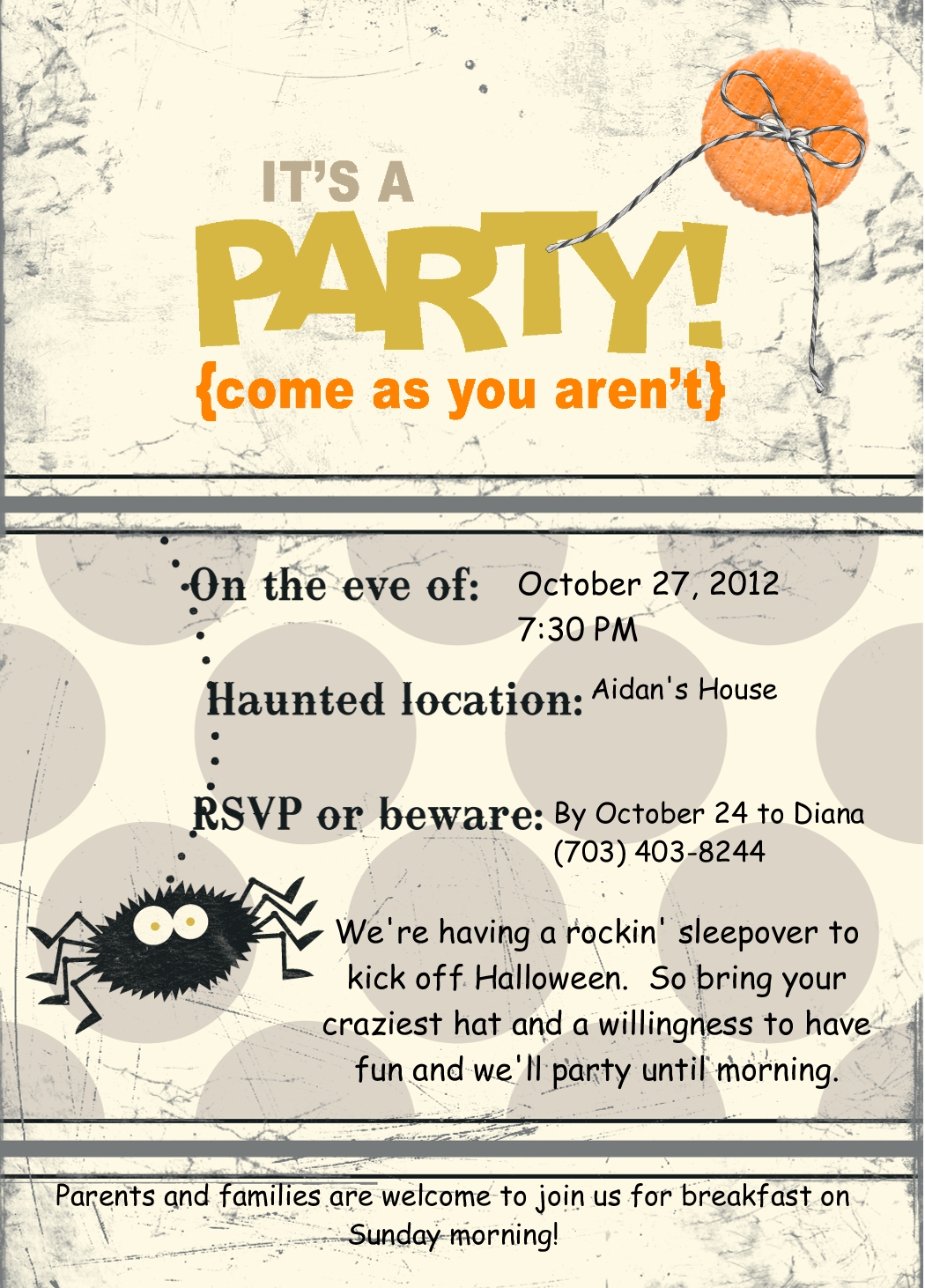 Stampin' Fun with Diana Halloween Sleepover MDS Style