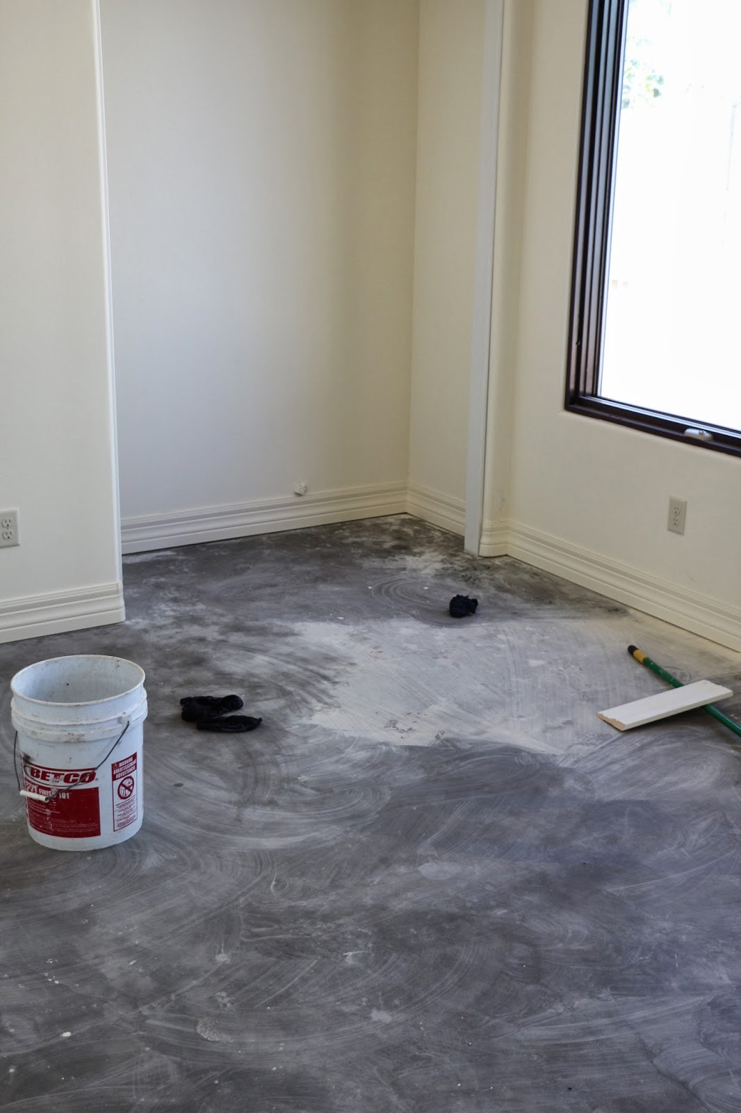 coyote dusty cement scrubbing floors flooring install thomas ready getting ve them wood been