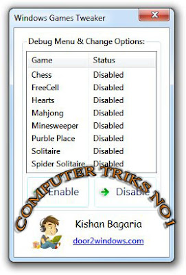 Tweak Windows 7 and Vista Games To Cheat and More