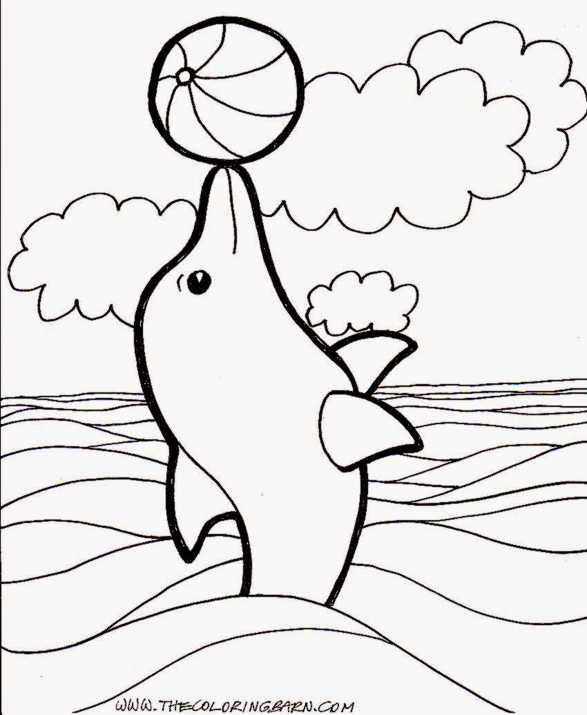 Dolphin Coloring Pages - Kidsuki