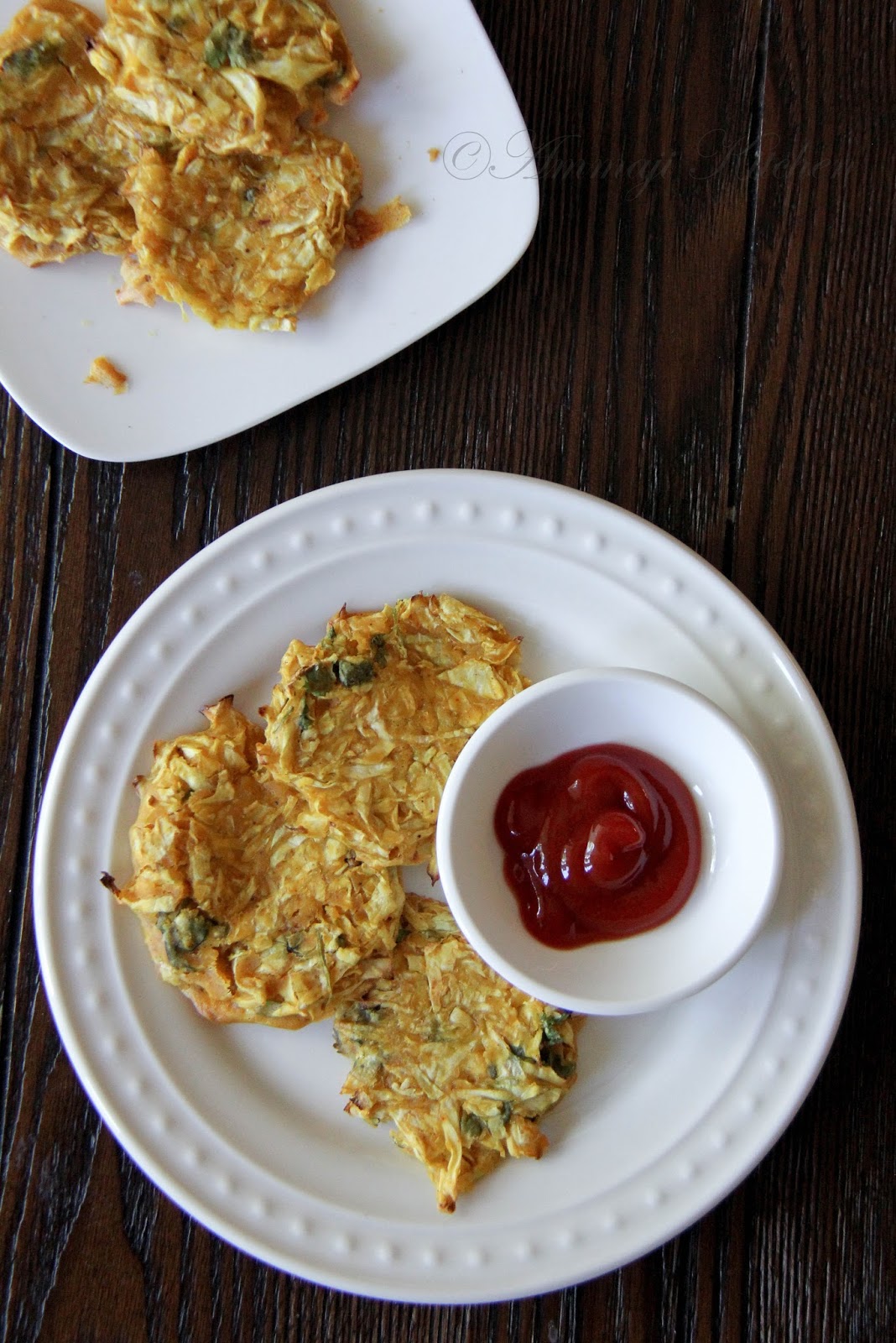 Cabbage Fritters Indian Food Recipes Ammaji Kitchen