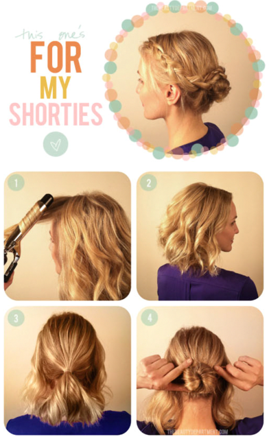 Acconciatura capelli corti per cerimonia video tutorial GirlPower it - acconciature per capelli corti tutorial