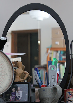 mirror on desk