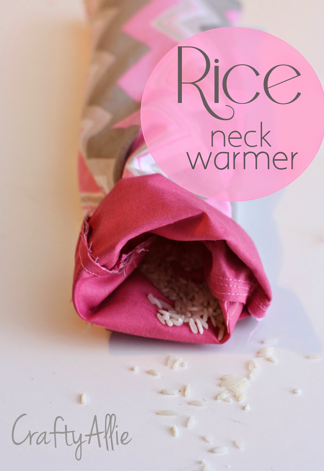 DIY Rice Neck Warmer {guest post on Apples to Applique} | Crafty Allie