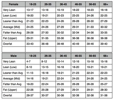 army apft chart