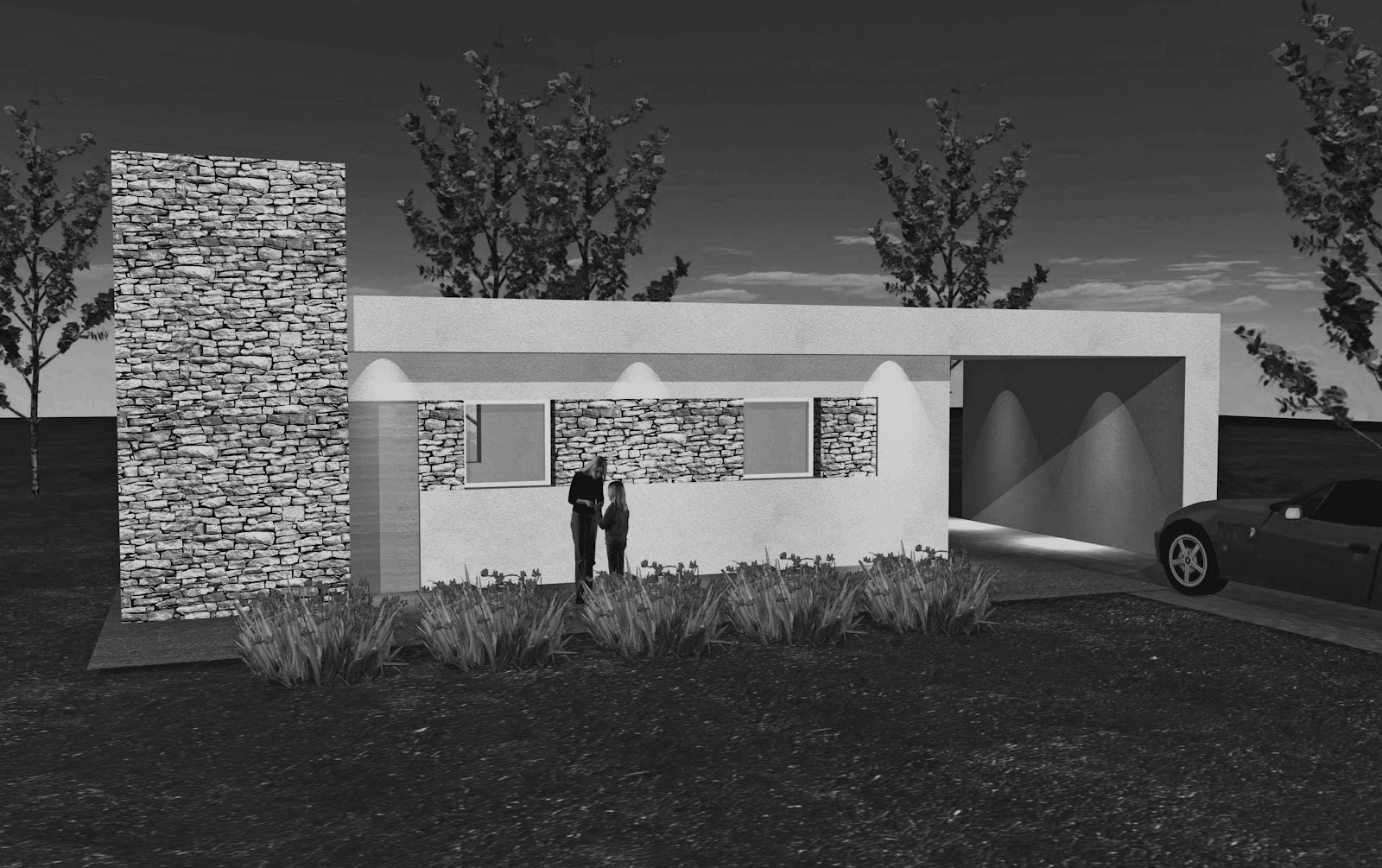 B & T Arquitectura Vivienda con patio central