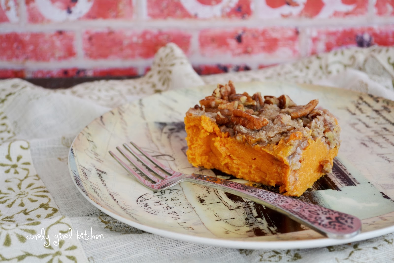 Curly Girl Kitchen Sweet Potato Casserole with Orange Zest and Pecan