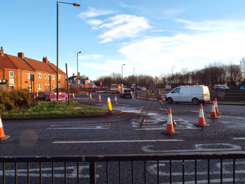 Photographs Of Newcastle Cowgate Roundabout and Shops