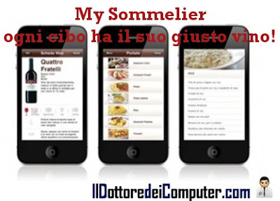 my sommelier il giusto vino per ogni piatto