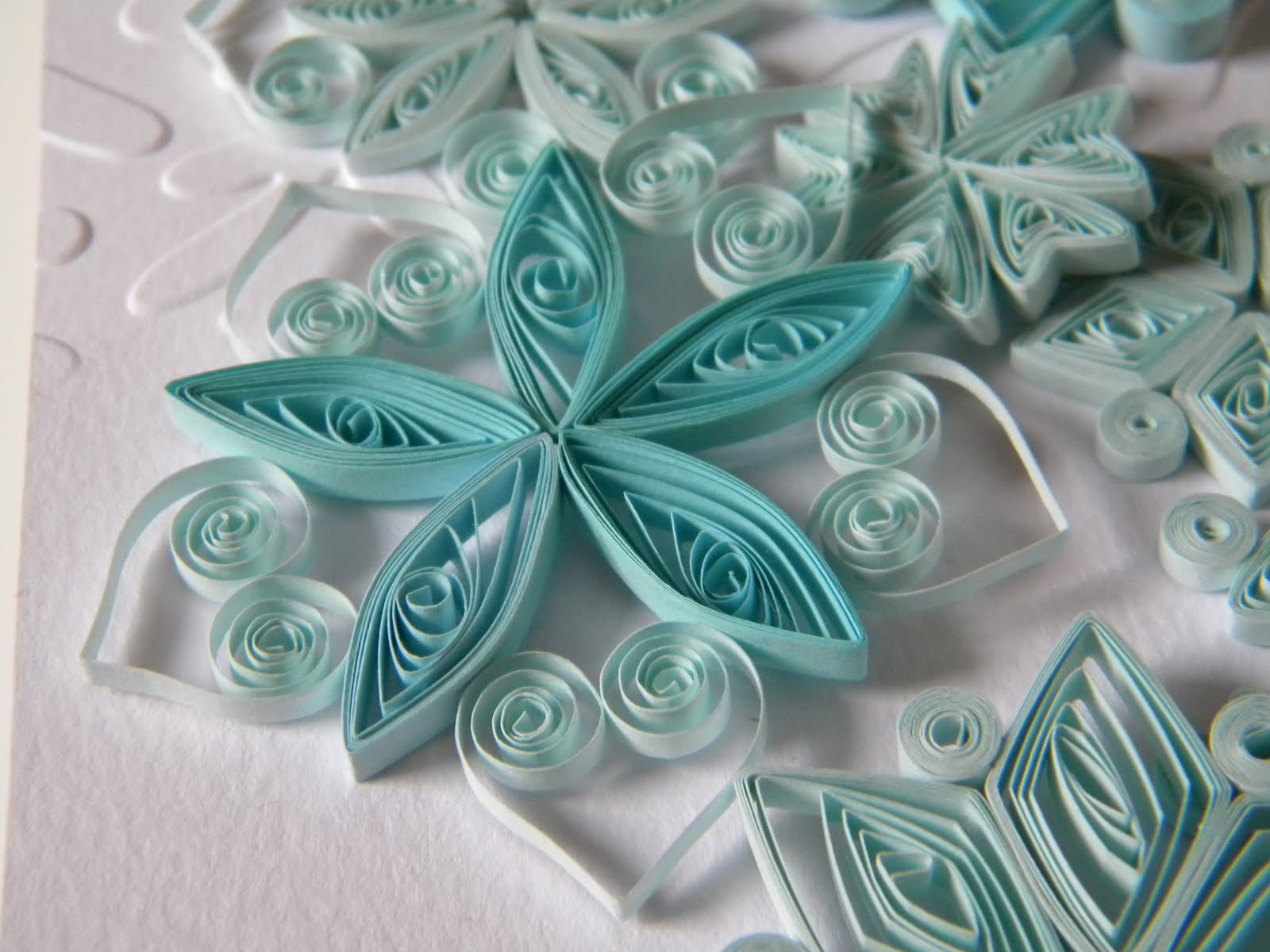 Invitații de nuntă personalizate Quilling snow