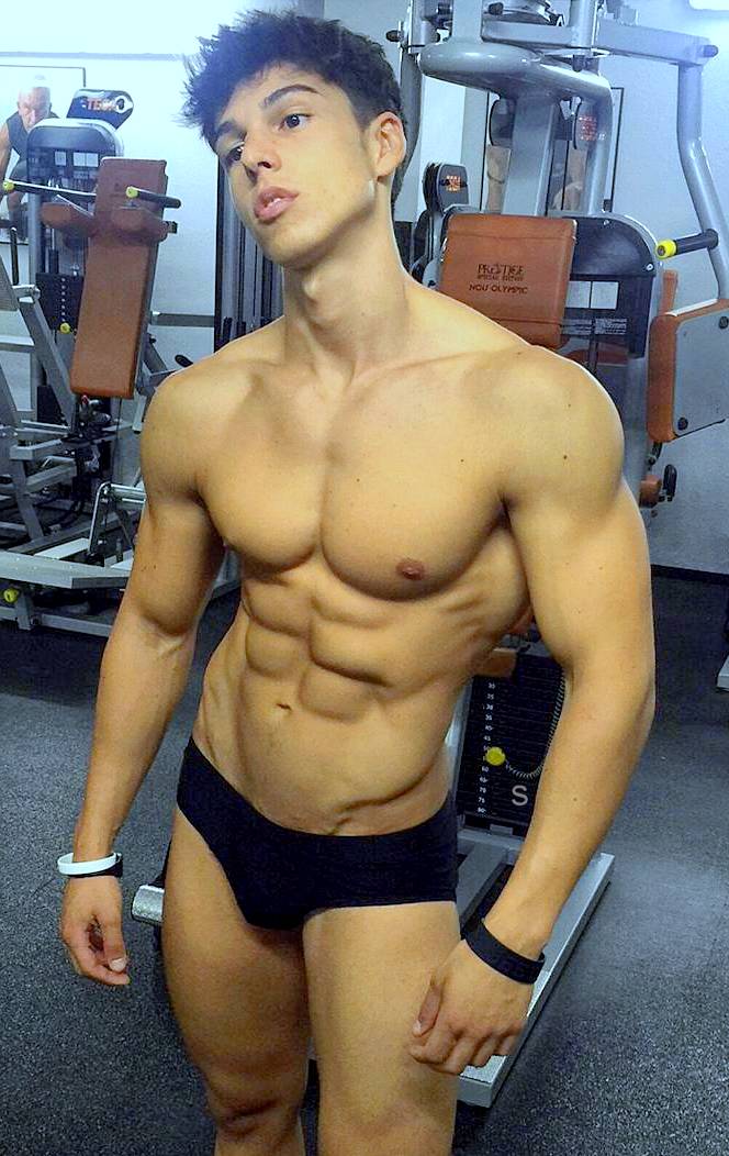 School girl muscle twink