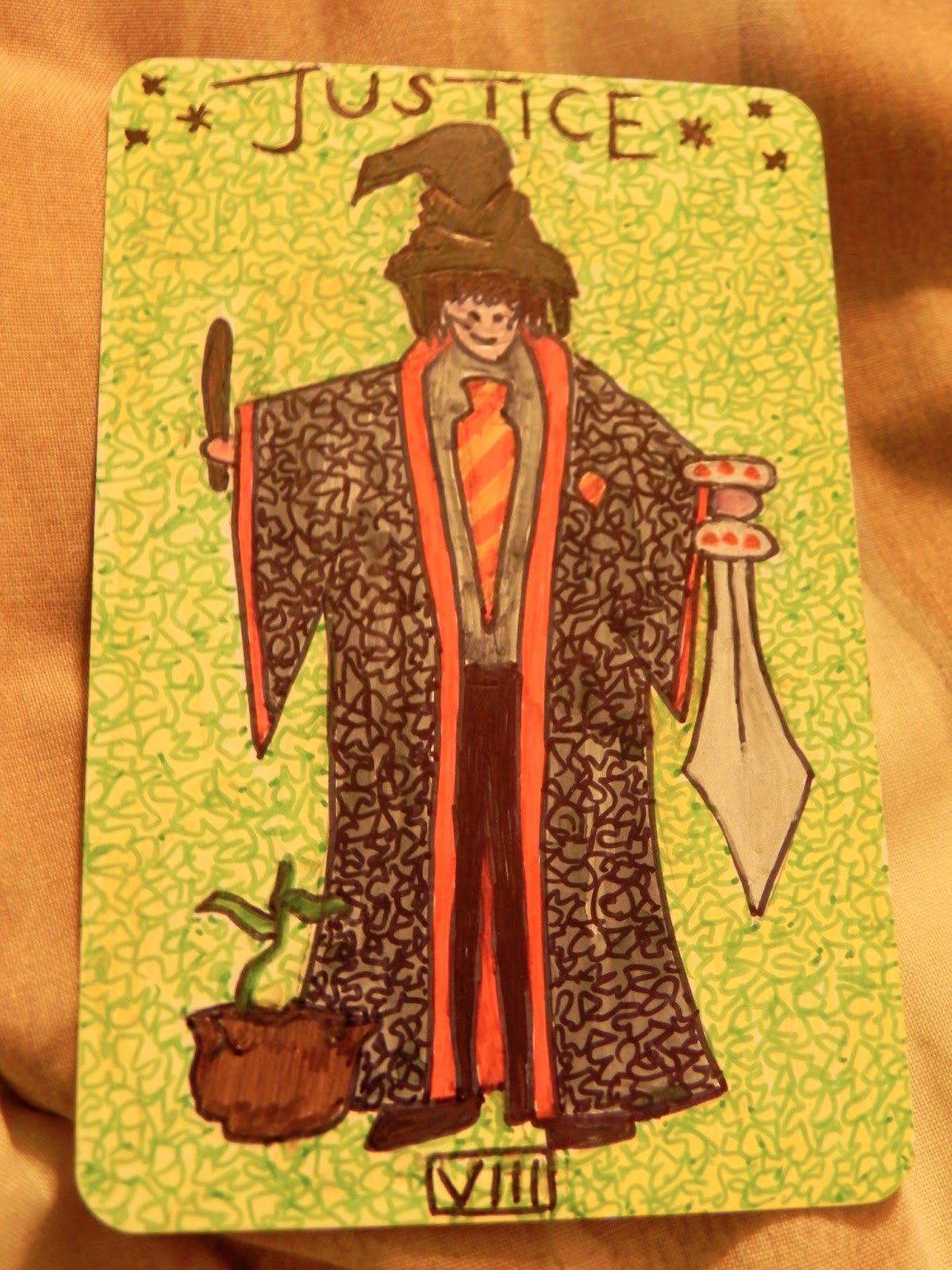 Harry Potter Tarot Cards Major Arcana VIII Justice