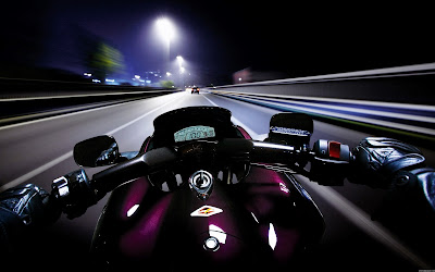 Bike Speeding Driver View HD Wallpaper