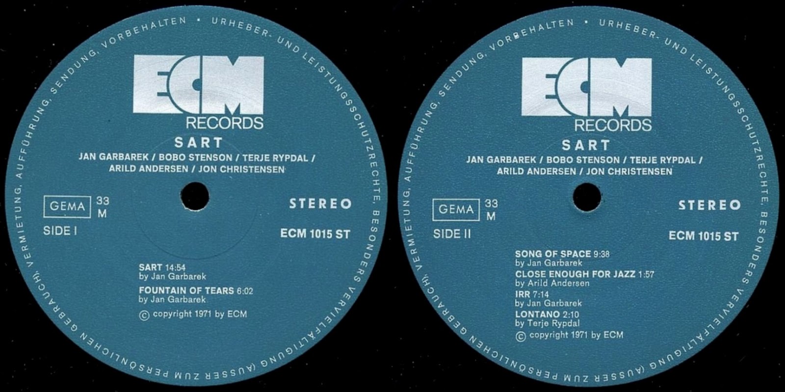 Jan Garbarek Arild Andersen Edward Vesala Triptykon Jan Garbarek Arild Andersen Edward Vesala Triptykon