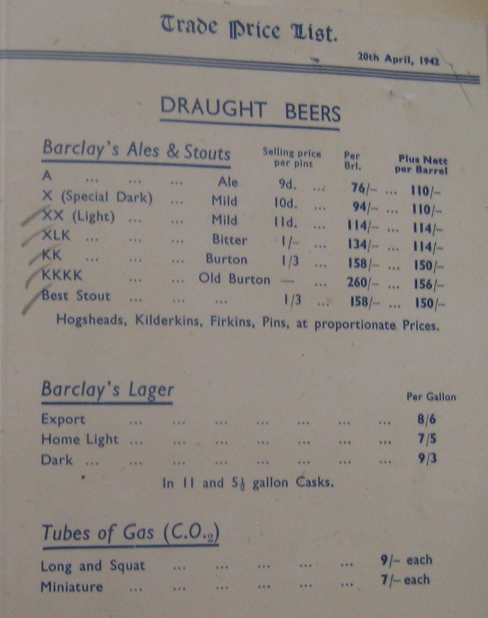 Shut up about Barclay Perkins Barclay Perkins Lagers 1940 1942