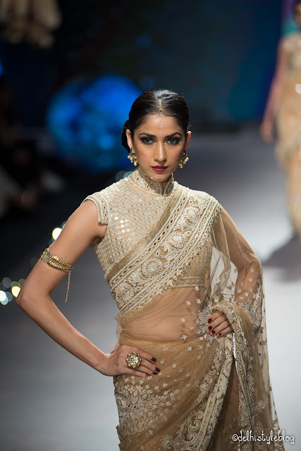 Swarovski Crystal Golden Shadow Tarun Tahiliani IBFW2015