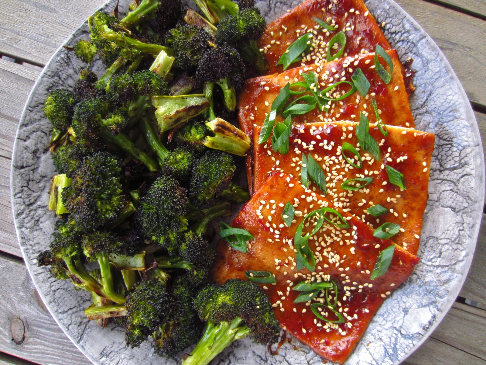 Gluten Free Blondie Recipe Sweet Thai Chili Glazed Tofu with Roasted