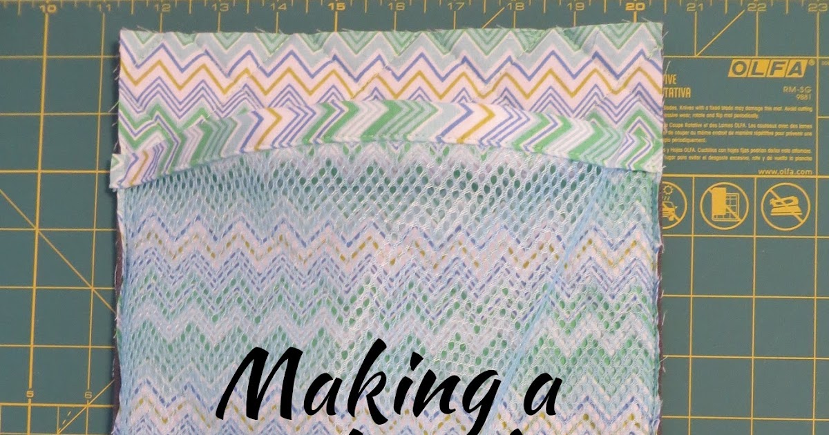 Ms. Elaineous Teaches Sewing Making a Pleated Mesh Pocket