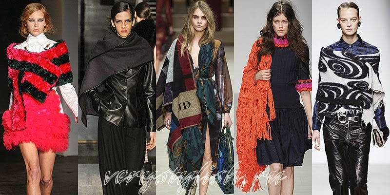 Winter 2015 Women's Scarves Fashion Trends