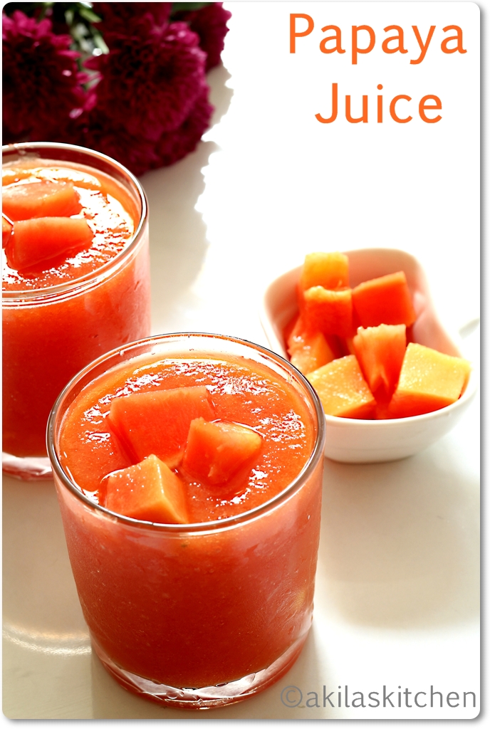 Papaya Juice Summer Special Drinks Learningtocook