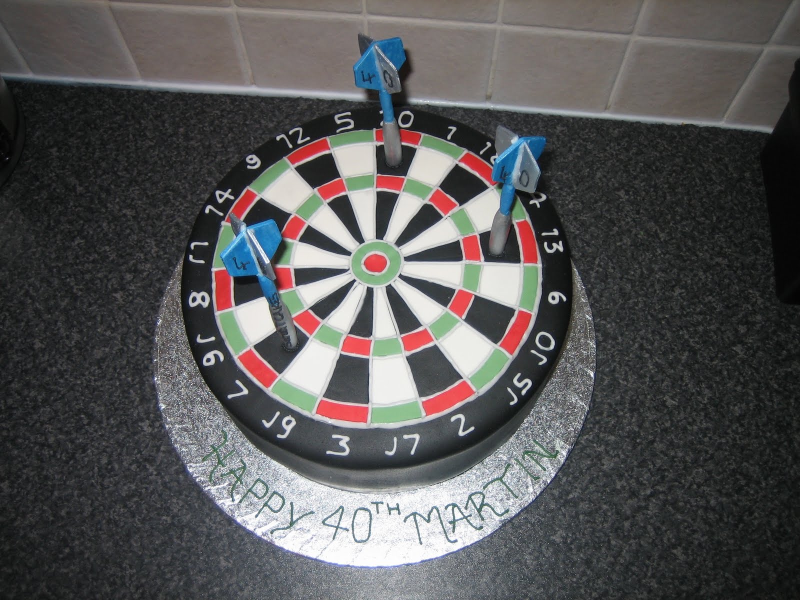 Dart Board Cake
