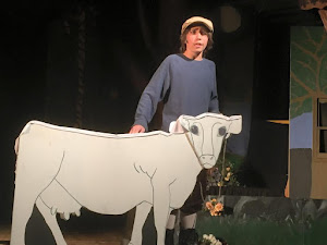 Jack (Brendon Dearing) and Milky White (playing herself)