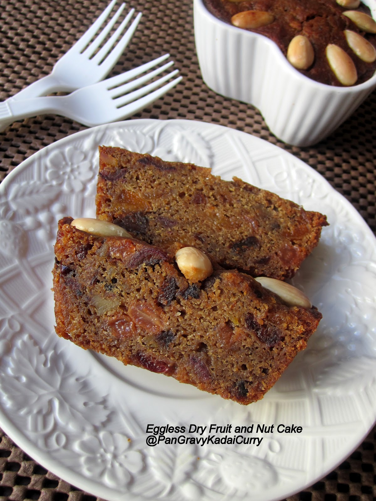 Pan Gravy Kadai Curry Eggless Dry Fruit And Nut Cake, for Mother's Day