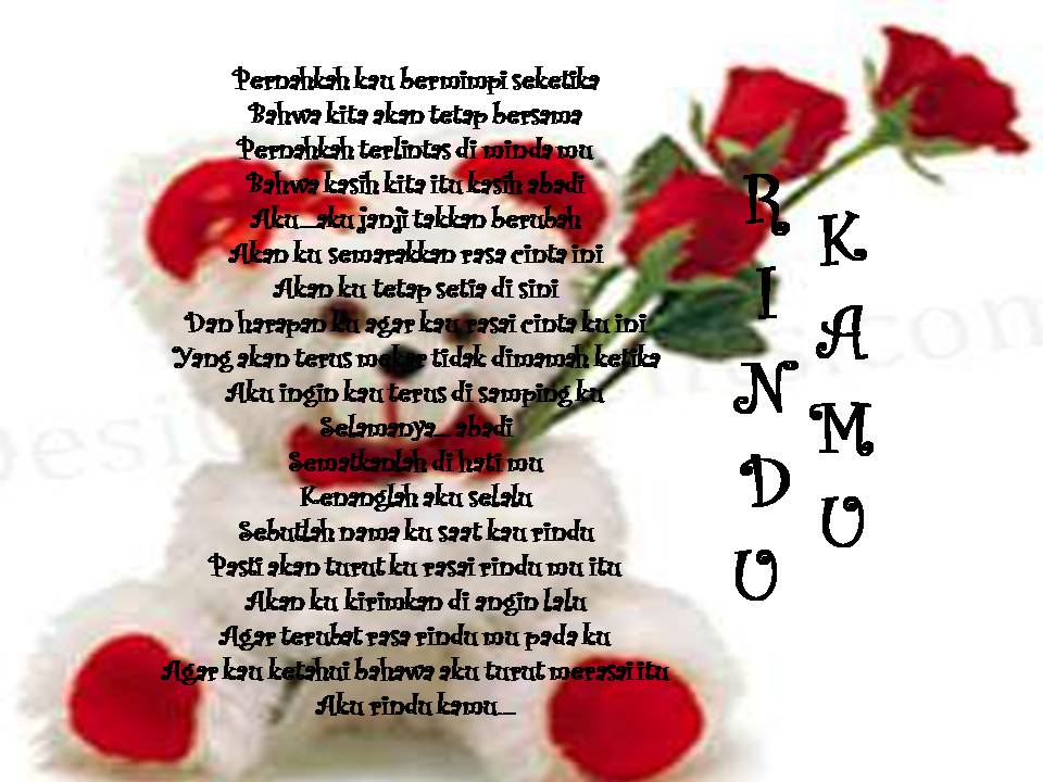 Luahan Hati Seorang SriKandi: ~ RINDU KAMU