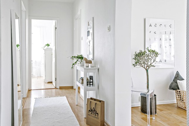 Inspiración deco: un piso de 72 metros cuadrados totalmente blanco ...