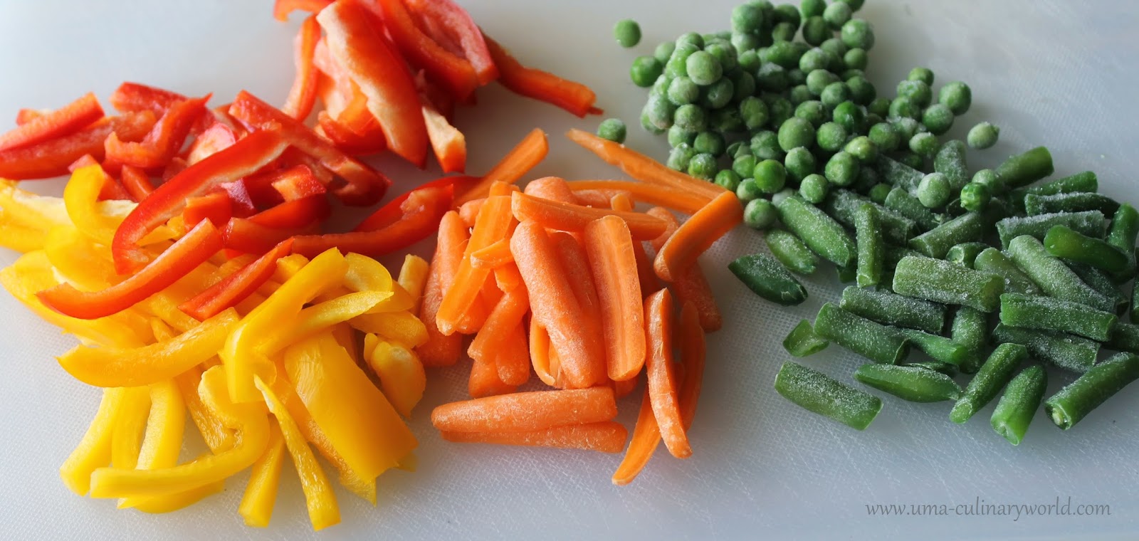 Uma's Culinary World Veggie Stir Fry with Chicken Fajitas