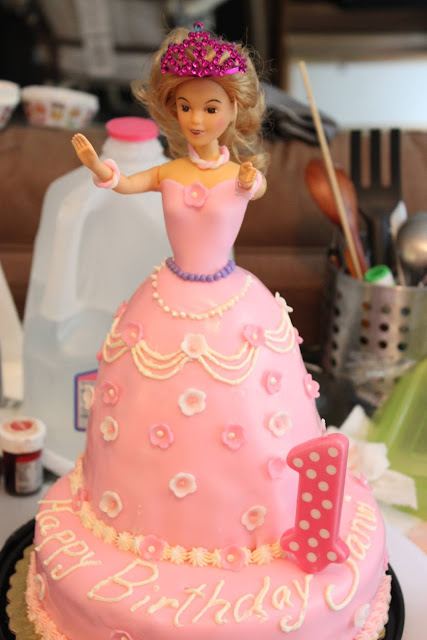 Princess Cake | 1st Birthday Cake | Doll Cake Without Doll Pan