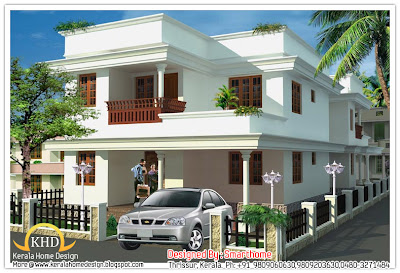 158 square meter (1700 Sq.Ft) house elevation - October 2011