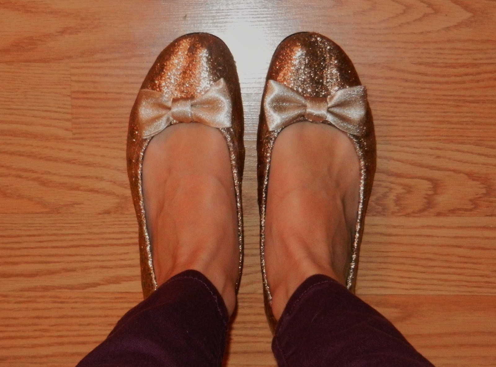 Rifles and Ruffles Glitter Bow Tie Flats