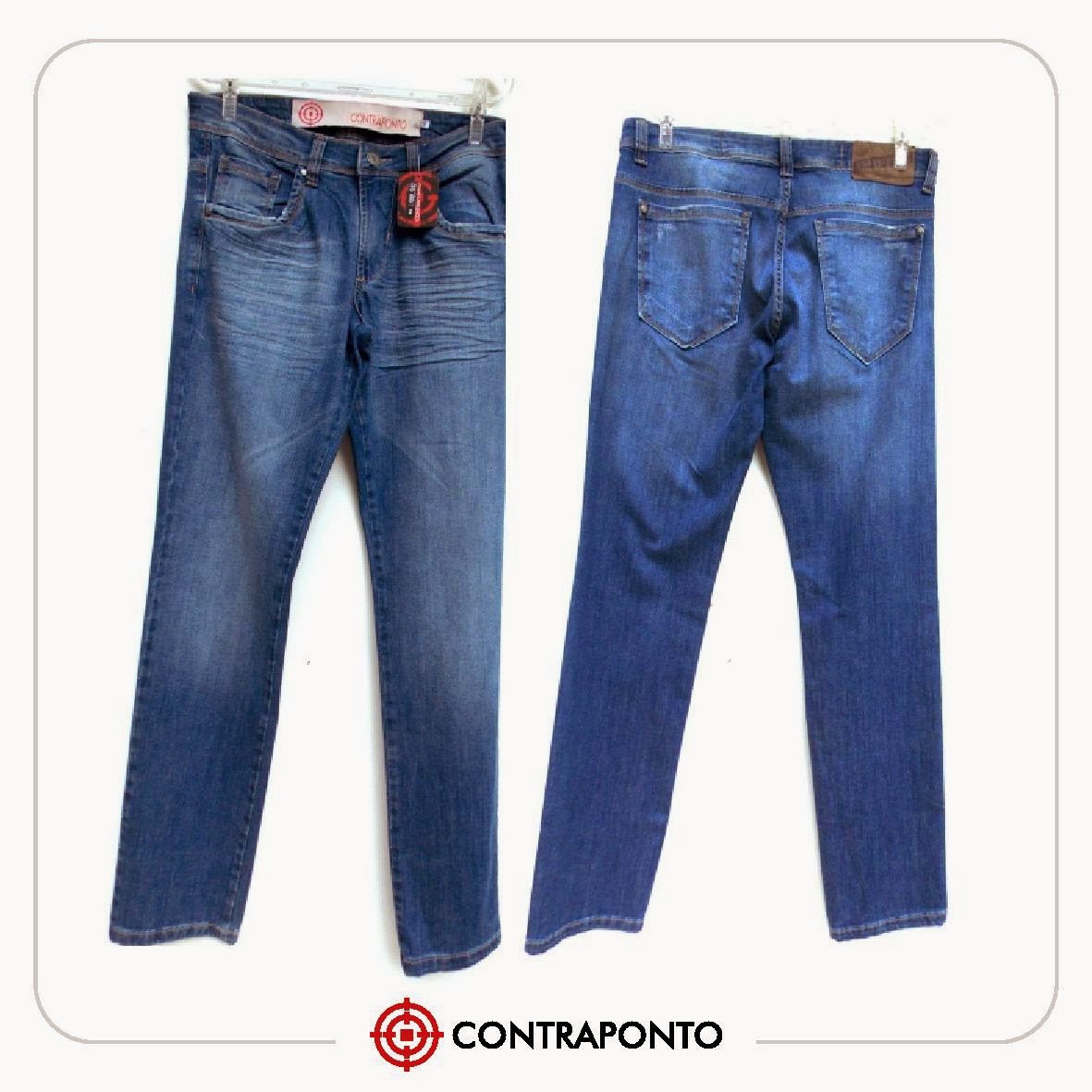 Contraponto Jeans Atacado: Calças jeans Contraponto (Moda Masculina Atacado Goiânia)
