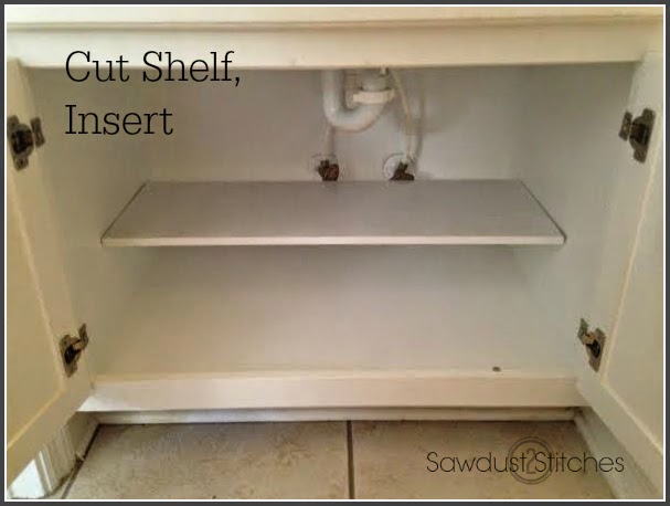 Shelf Under Cabinets - Sawdust 2 Stitches