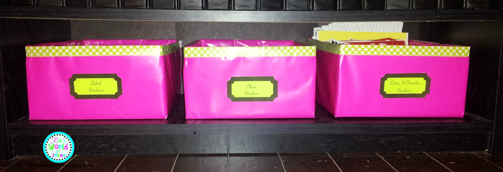 Ria's World of Ideas DIY Pretty Baskets (Ramen Noodle Boxes)