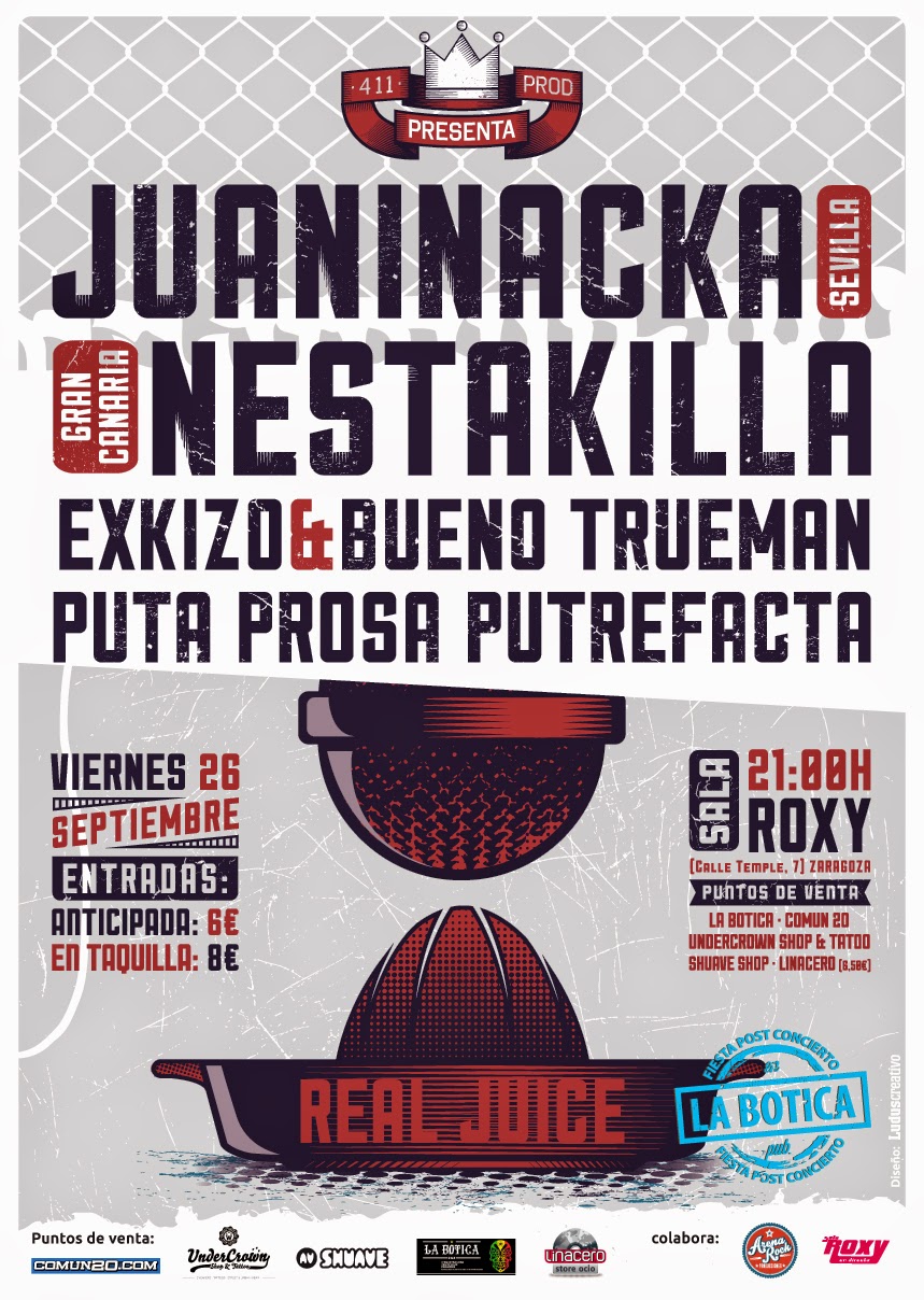 Ludus Creativo Cartel evento 411 Producciones.