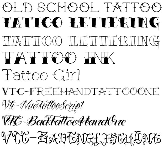 Simple Tattoo Lettering