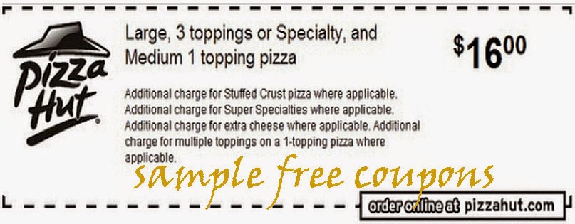 Free pizza hut coupon codes