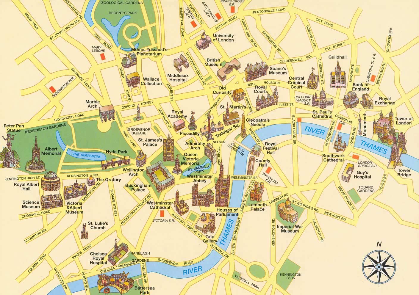 Mapas de Londres – Inglaterra - MapasBlog