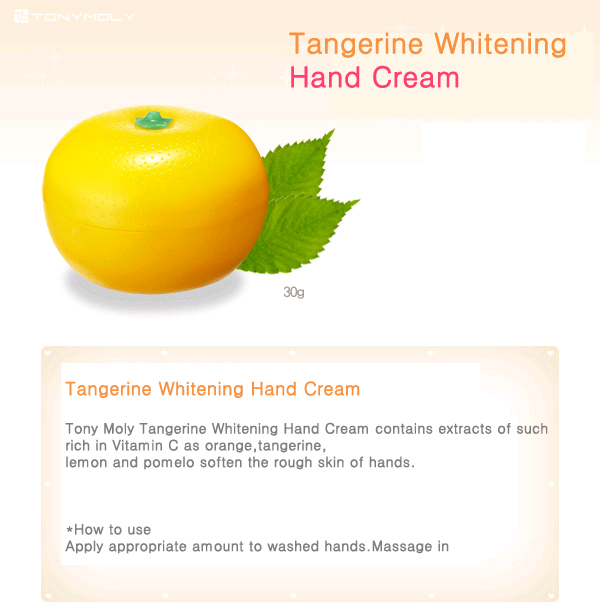 The World of Shiny TONYMOLY Tangerine Whitening Hand Cream 30g Review