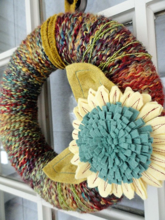 Studio LIME Design {Inspiration} Yarn Wreaths L.O.V.E