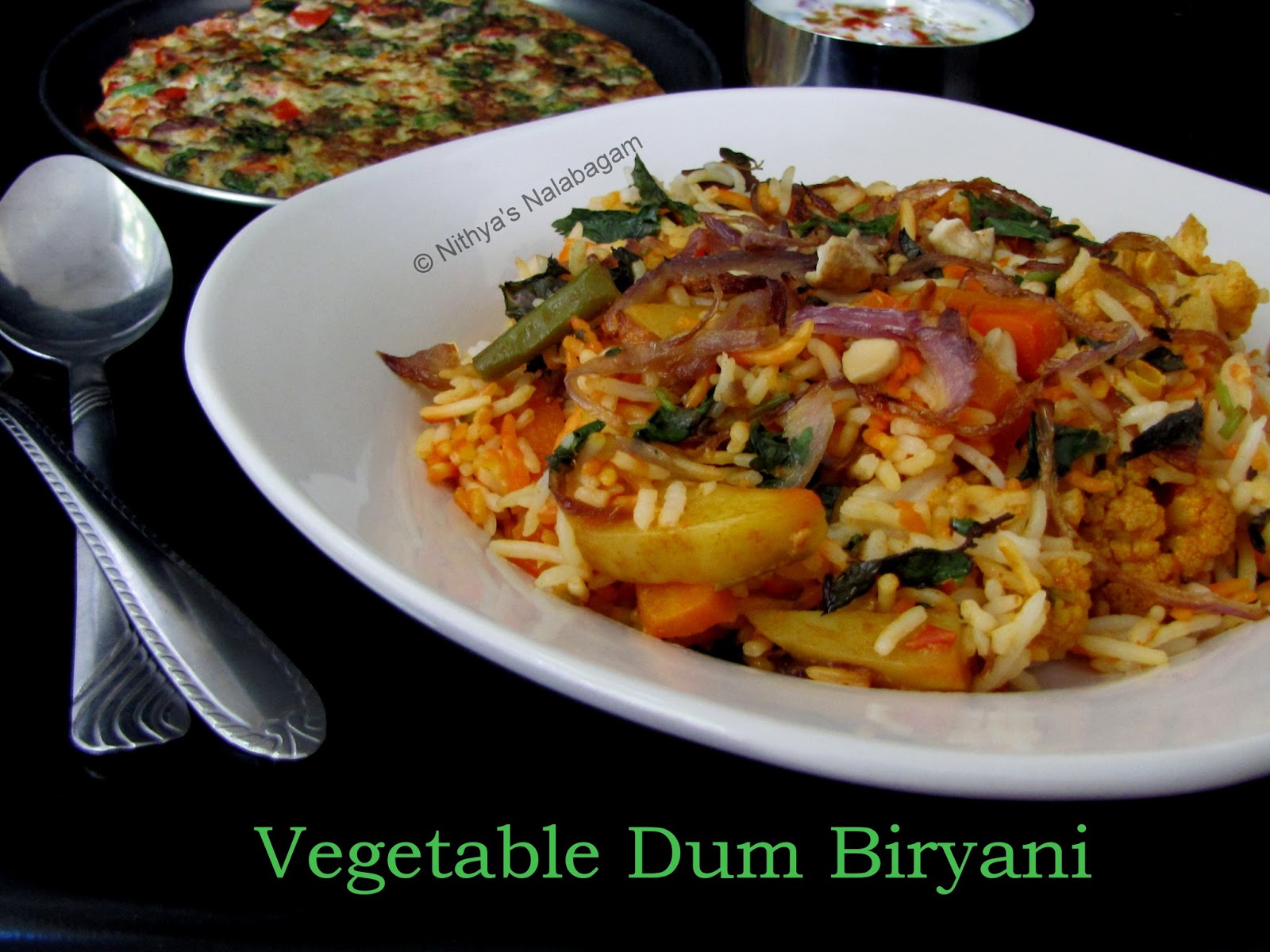 Vegetable Dum Biryani in Oven Nithya's Nalabagam