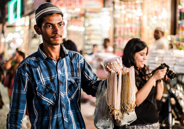 Pearl Seller in Old Hyderabad near Charminar
