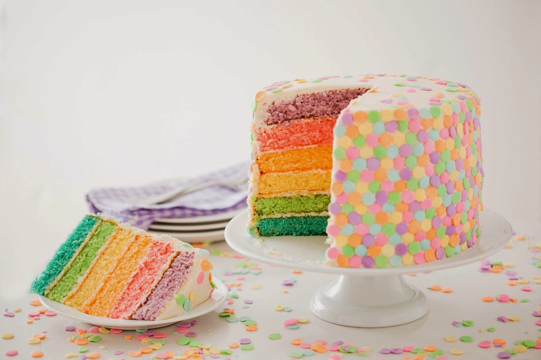 Pastel de primavera ¡Confetti Cake! Be Sweet reposteria creativa