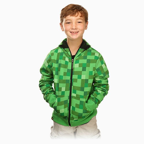 2. Minecraft Premium Youth Zip Up Hoodie 2. Minecraft Premium Youth Zip Up Hoodie