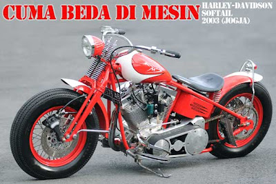 Wallpaper Modifikasi Harley-Davidson Softail 
