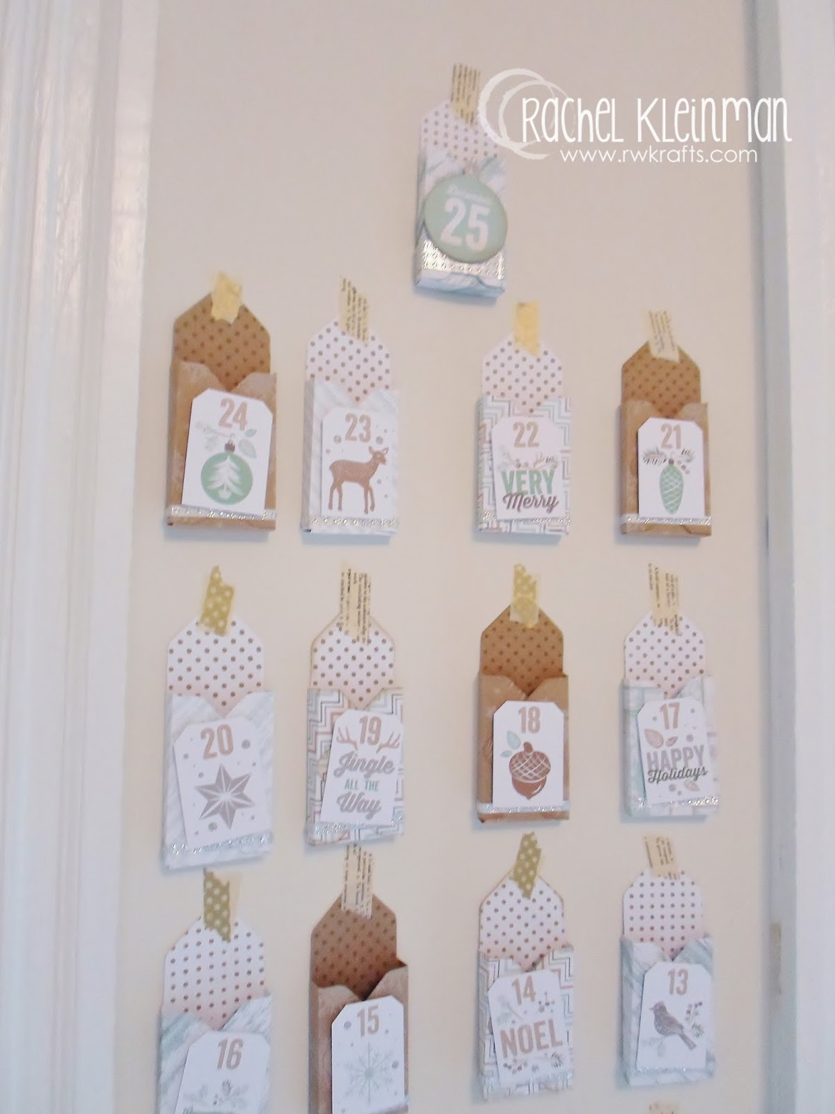RWKrafts Advent Calendar Gift Envelopes